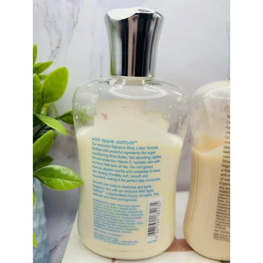 Bath & Body Works Wild Apple Daffodil & Forever‎ Sunshine Body Lotion 8 oz